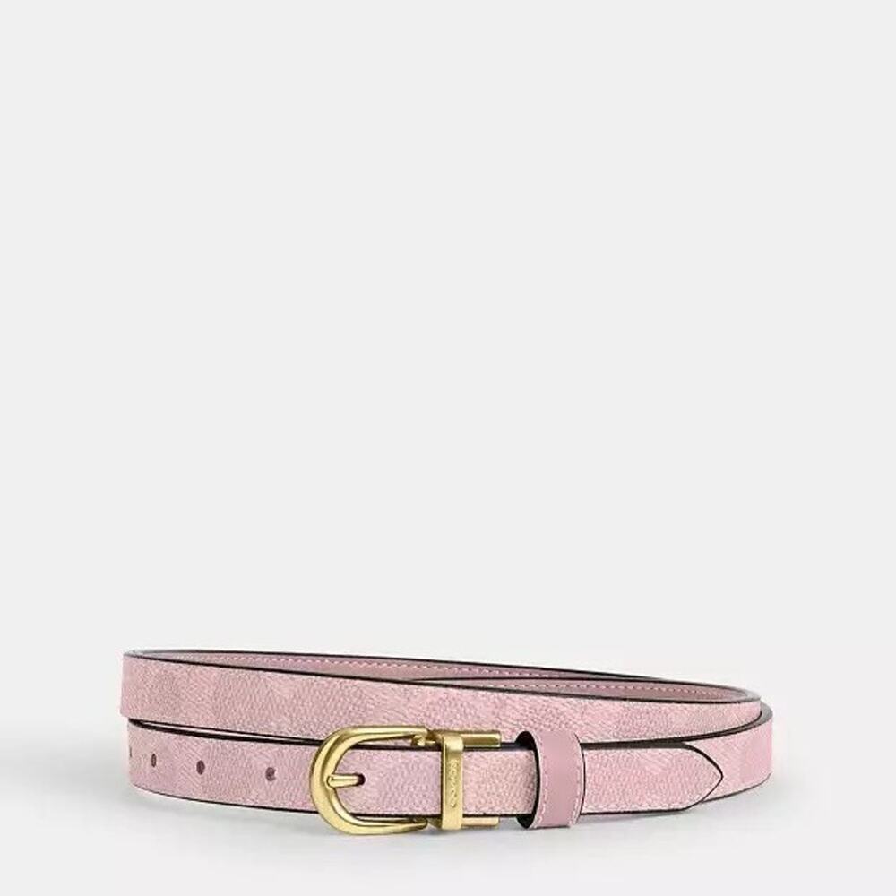 NWT Coach Classic Buckle Cut To Size Reversible Belt, 18 Mm CX058 Powder Pink - Picture 3 of 8